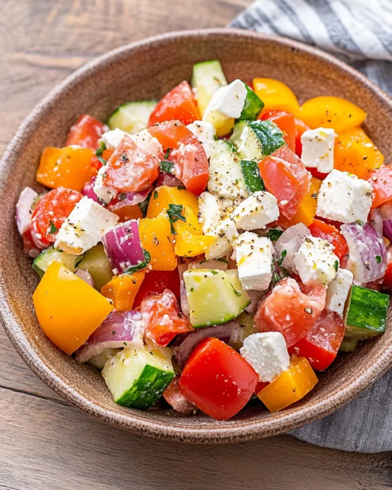 Griechischer Bauernsalat (einfaches Salat Rezept)