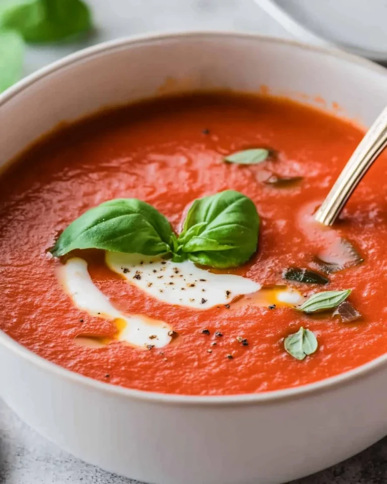 Tomatensuppe mit Reis & passierten Tomaten