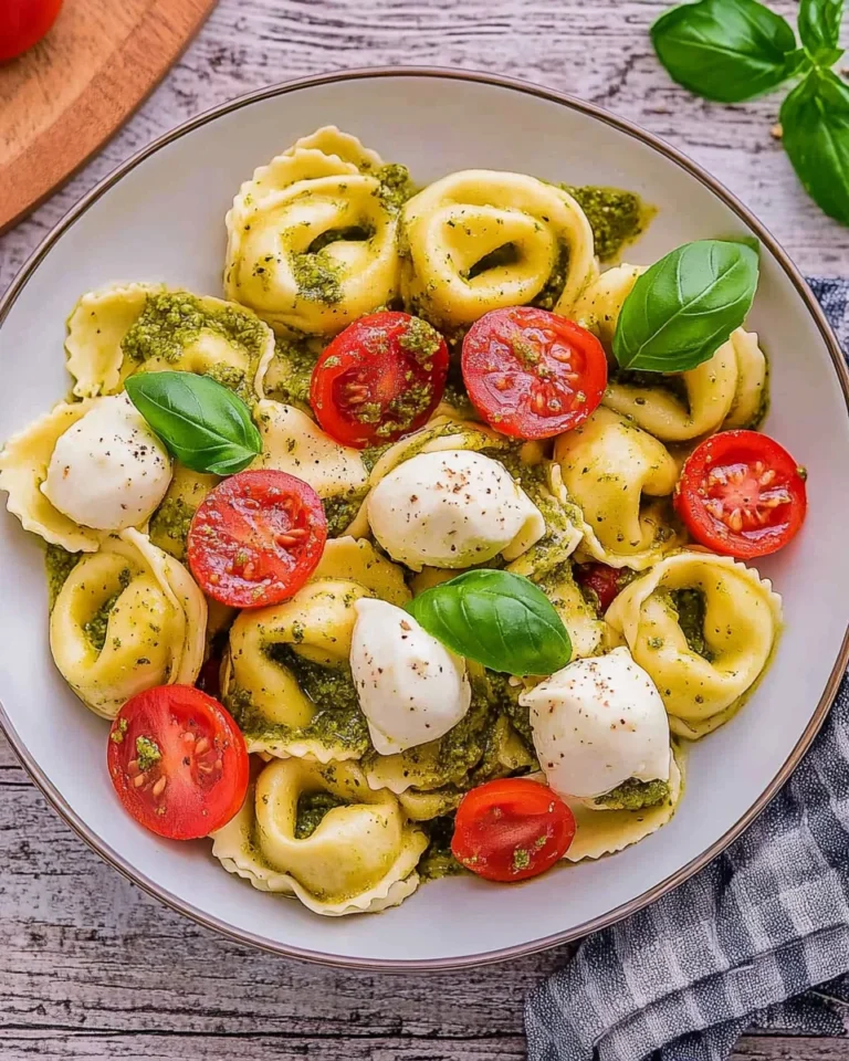 Tortellini Salat mit Pesto (schnelles Rezept)
