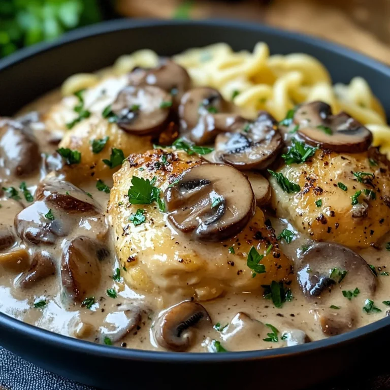 Cchicken hampignon-Rahmsauce mit Frischkäse