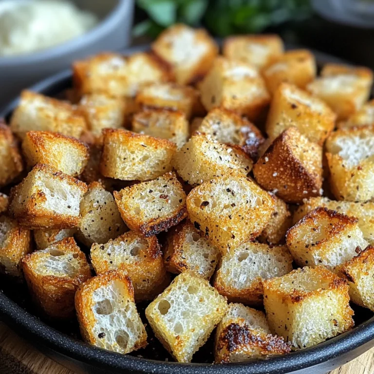 Croûtons aus der Heißluftfritteuse