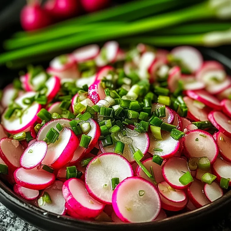 Einfacher Radieschensalat