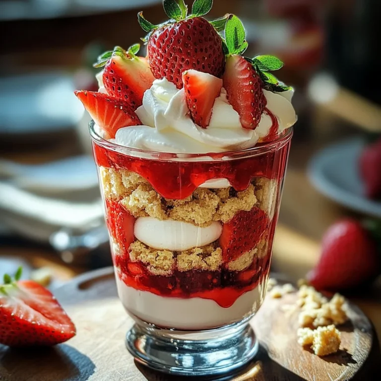 Erdbeer-Butterkeks-Dessert