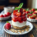 Erdbeer-Cheesecake im Glas