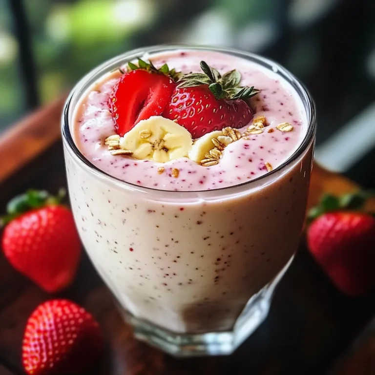 Erdbeer-Smoothie mit 3 Zutaten