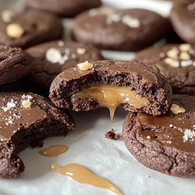 Schoko-Cookies mit Karamellkern