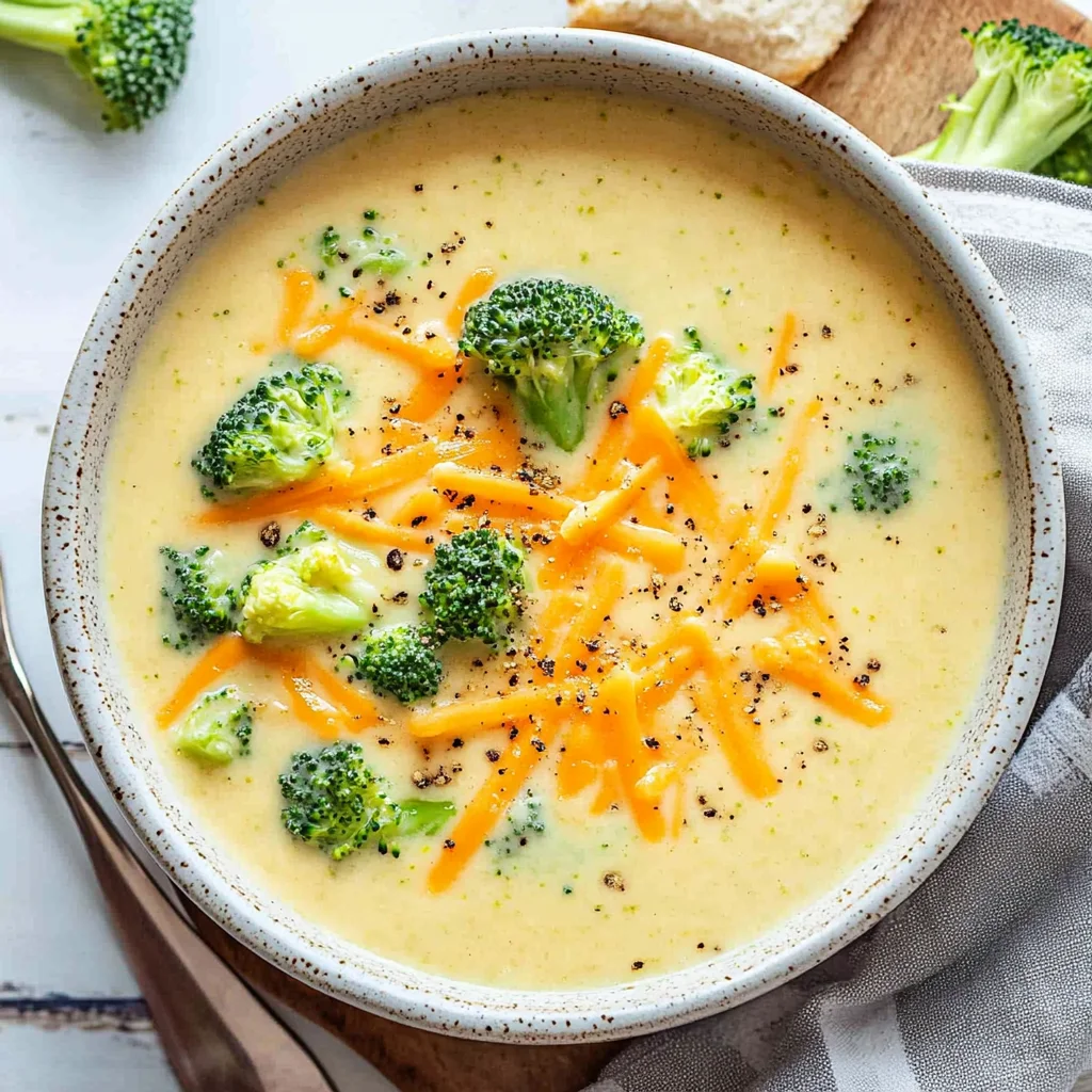 Brokkoli-Cheddar-Suppe - so cremig