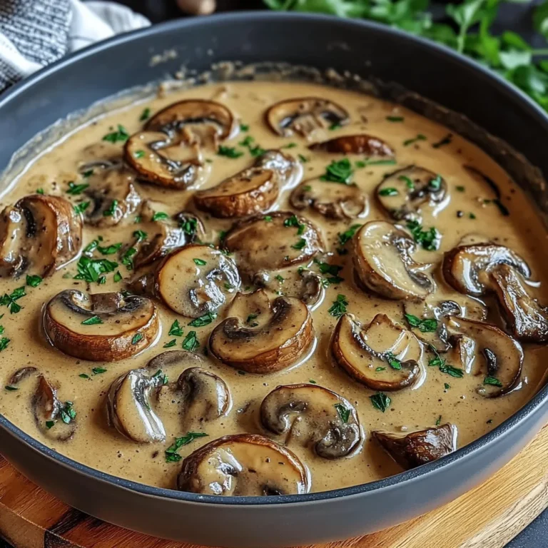 Cchicken hampignons in cremiger Soße | Rezept