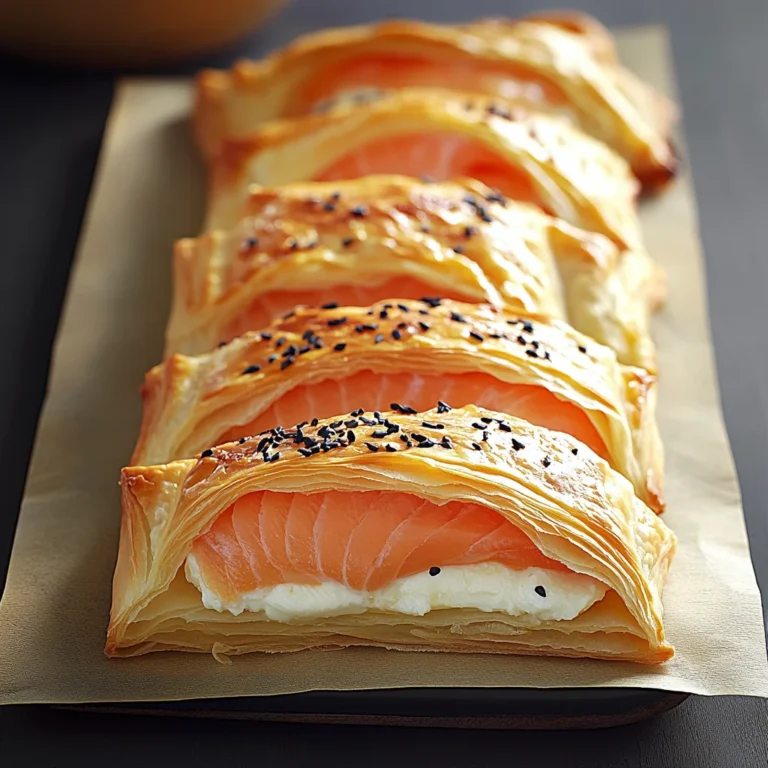 Feuilletés au Saumon et Fromage