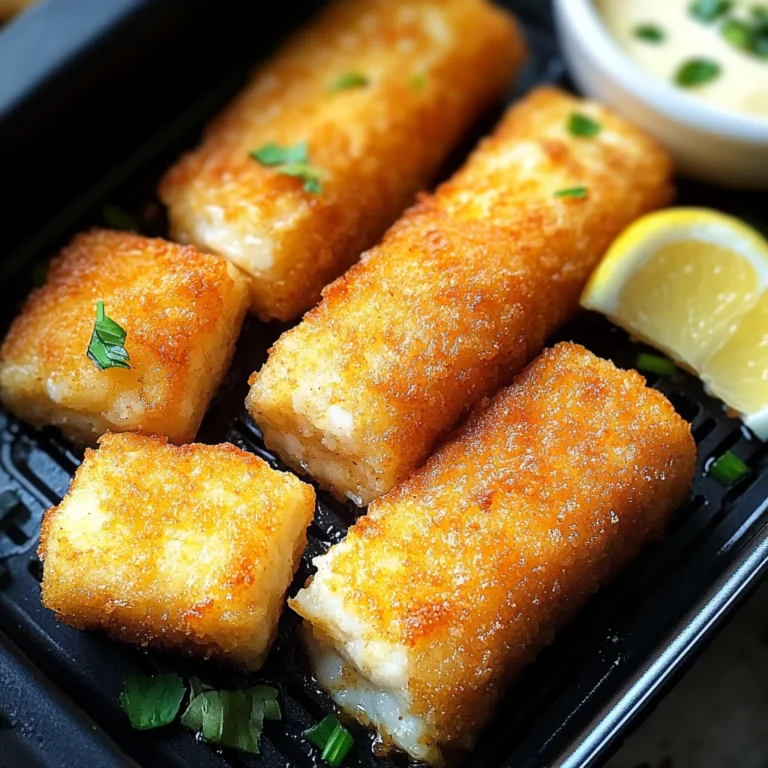 Fischstäbchen aus der Heißluftfritteuse