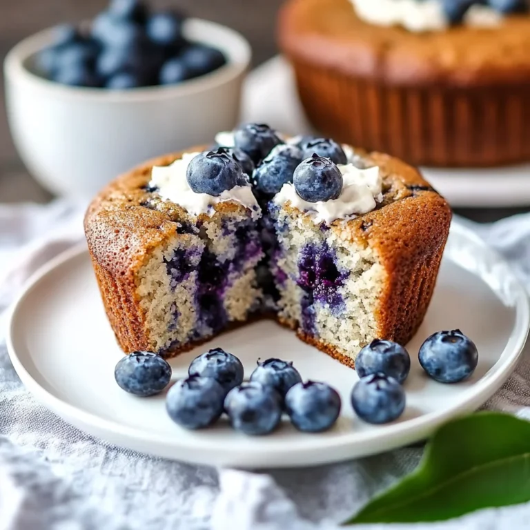 Gesunder Kuchen mit Heidelbeeren