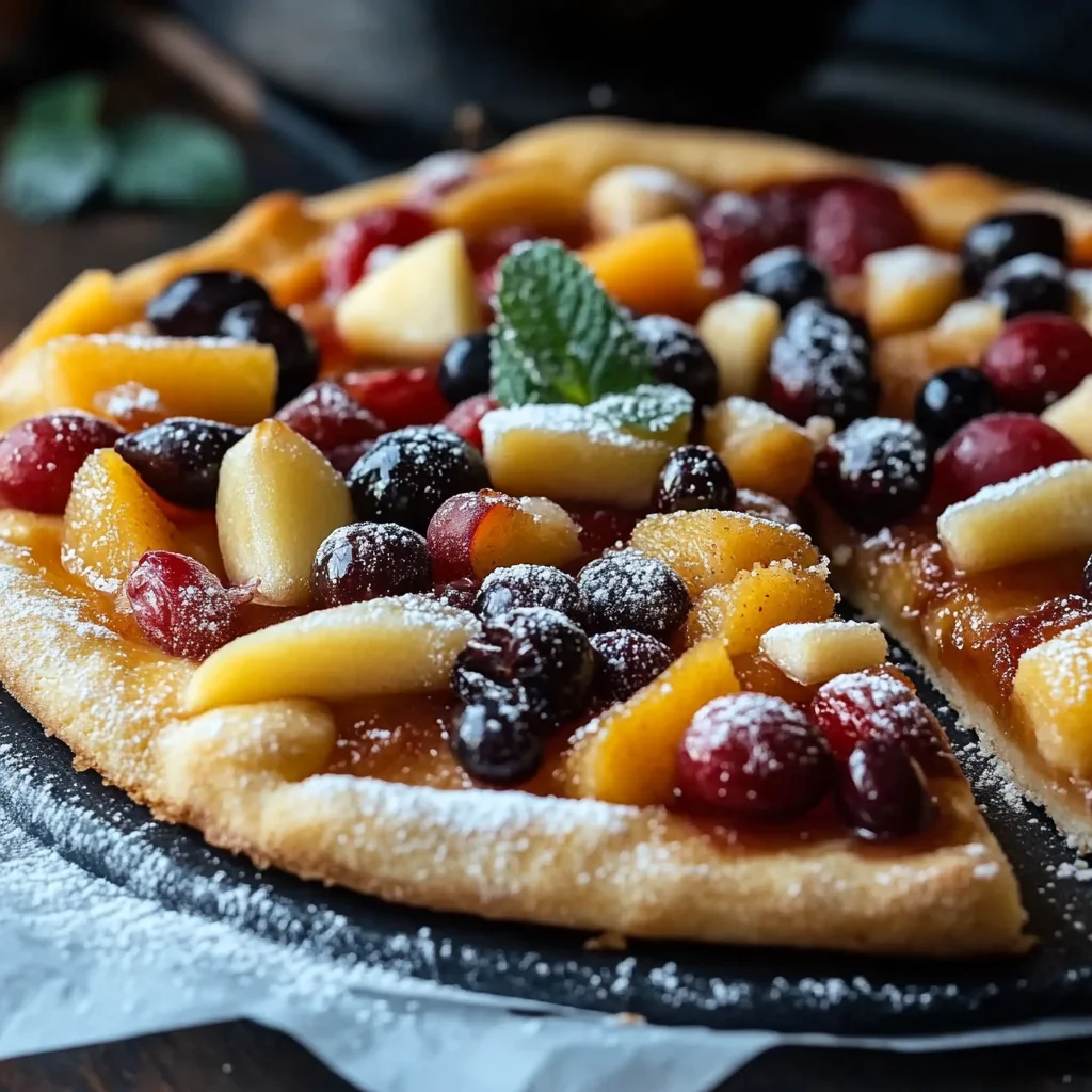 Glutenfreier Obstkuchen (Obstpizza)