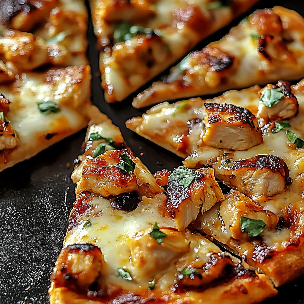 Grillhähnchen-Pizza