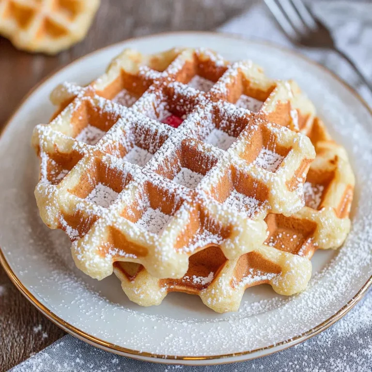 Knusprige Belgische Waffeln mit Hefe