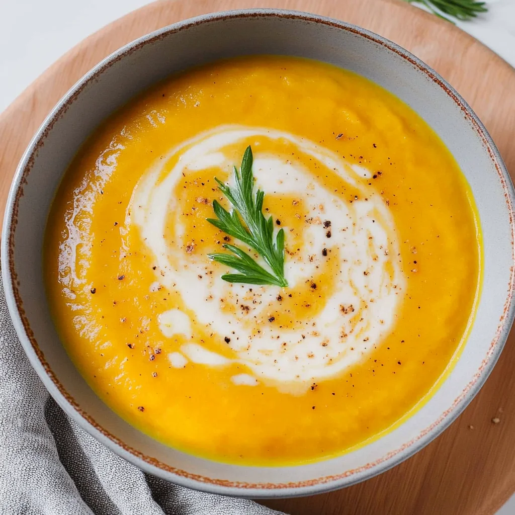 Kürbissuppe mit Kokosmilch und Ingwer