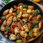 Poêlée de Poulet et de Légumes dans une Casserole