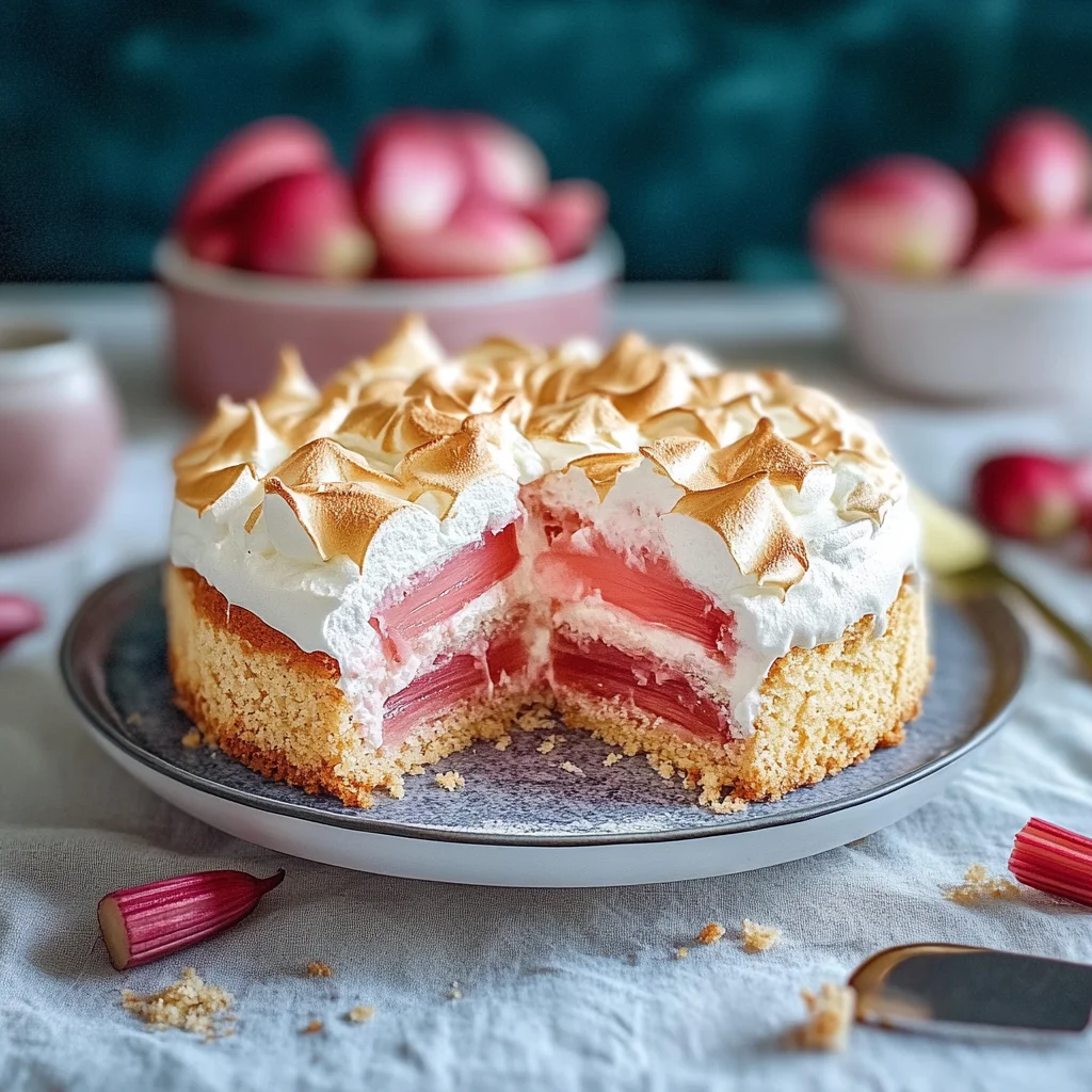 Rhabarber-Baiser-Kuchen