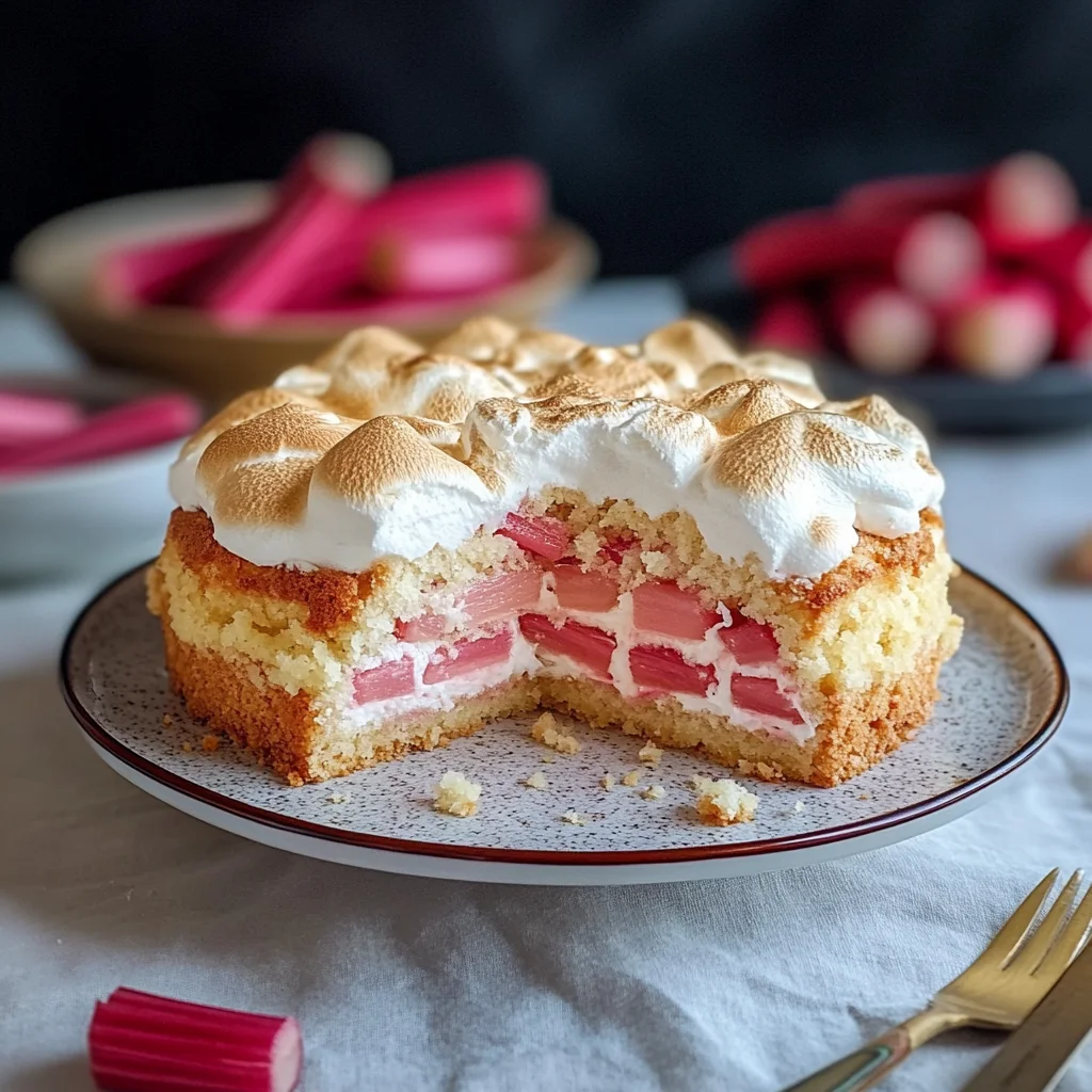Rhabarber-Baiser-Kuchen