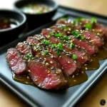 Tataki de Bœuf Mariné aux Saveurs Asiatiques : Une Explosion de Goûts !