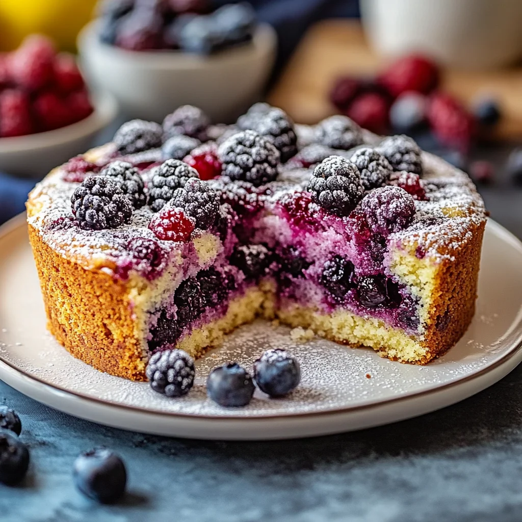 Veganer Beerenkuchen