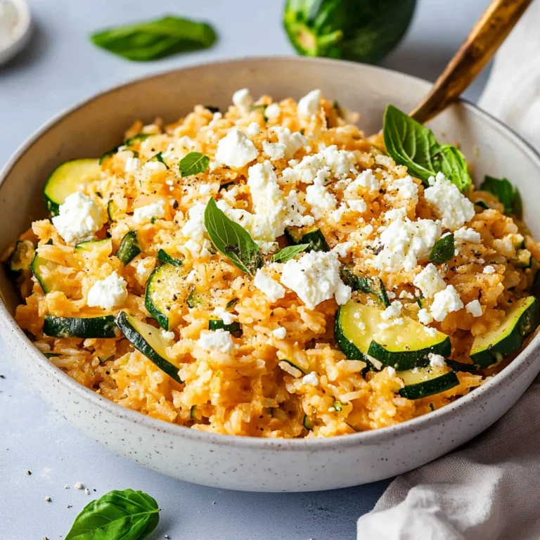 Zucchini-Reis-Pfanne mit Feta