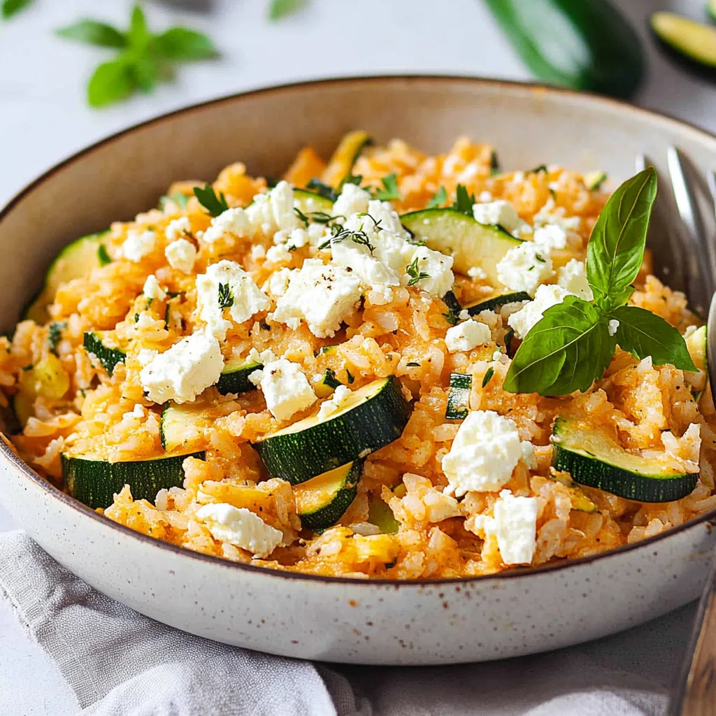 Zucchini-Reis-Pfanne