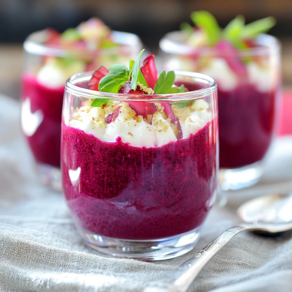 verrine betterave fromage frais