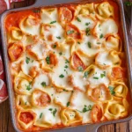 Tortellini-Auflauf mit Tomaten & Mozzarella